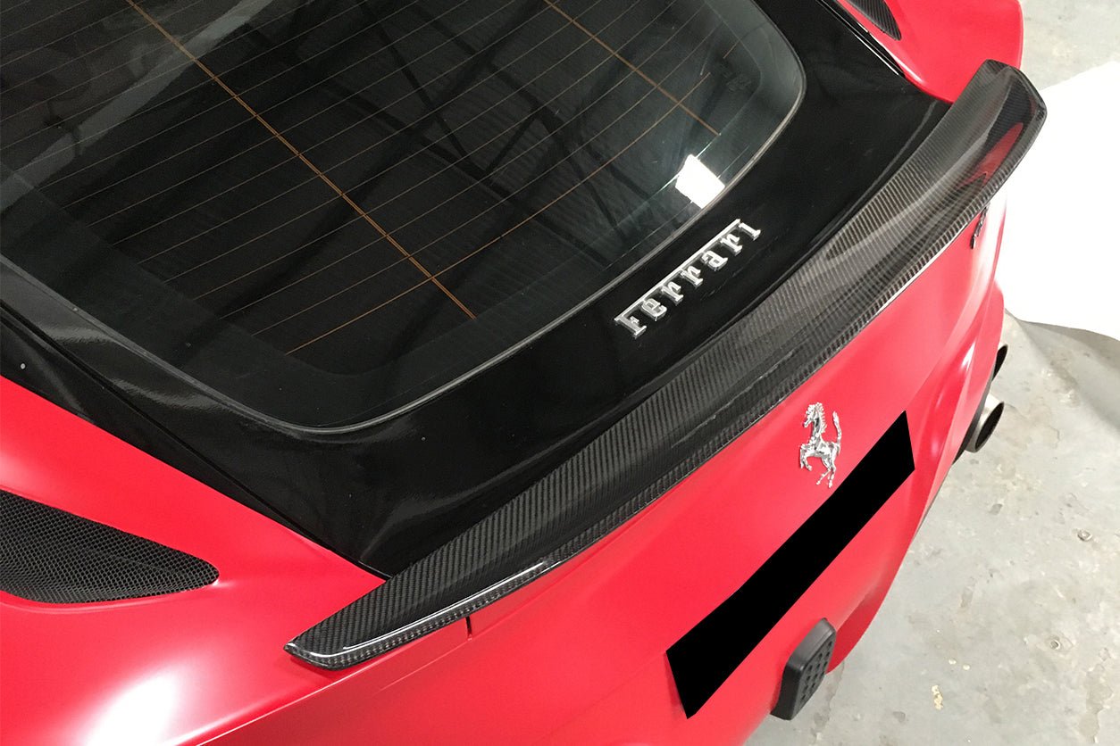 2012 - 2017 Ferrari F12 Berlinetta DC Style Carbon Fiber Trunk Spoiler