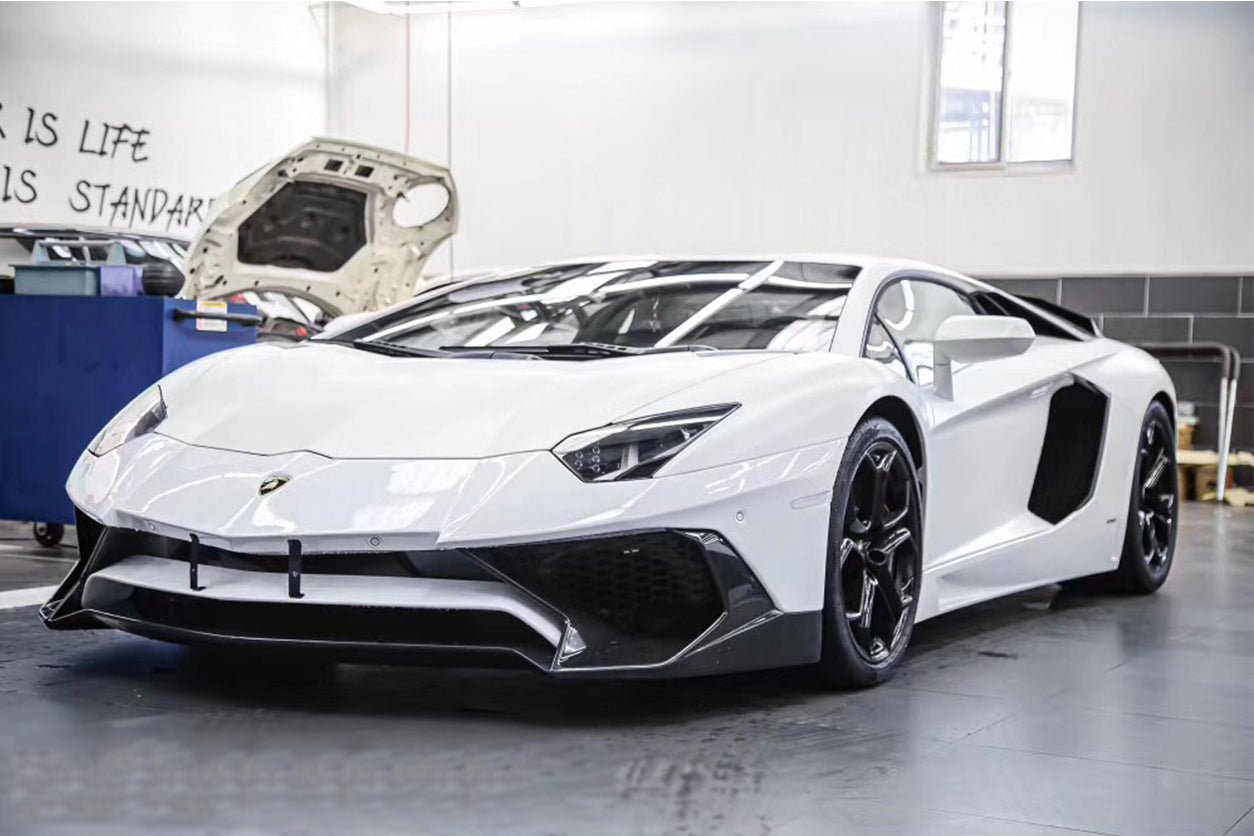DarwinPRO 2011-2021 Lamborghini Aventador LP700 LP740 Coupe & Roadster SV Style Front Bumper - DarwinPRO Aerodynamics