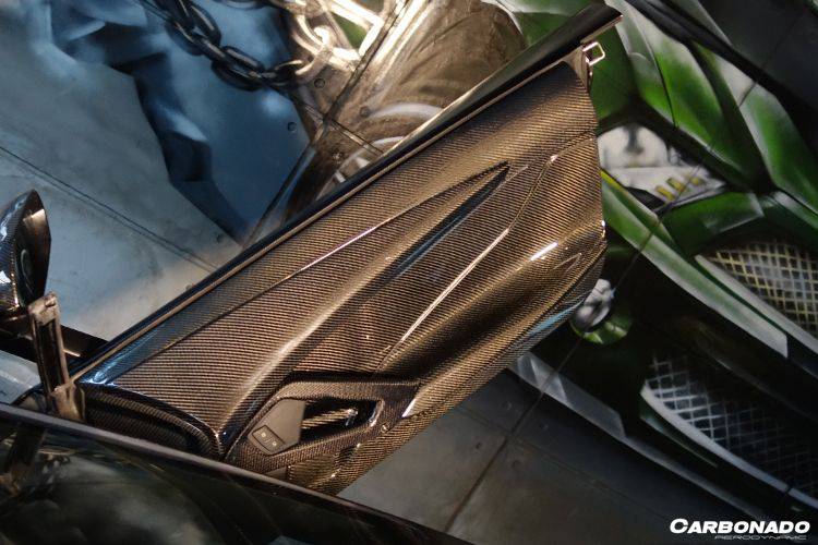 2011-2016 Lamborghini Aventador LP700 Coupe & Roadster OEM Style Carbon Fiber Inner Door Panels - Carbonado