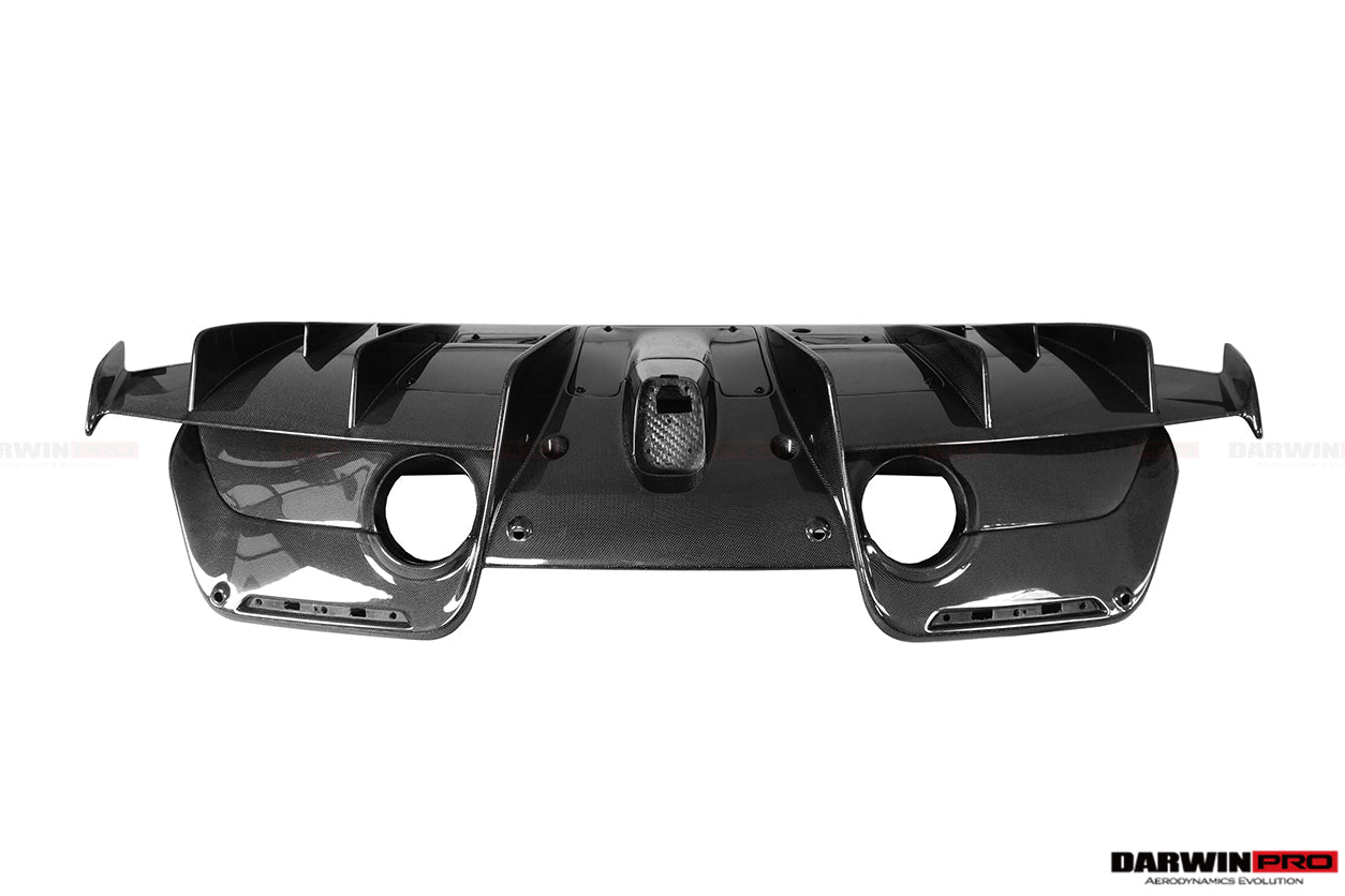 2015 - 2020 Ferrari 488 GTB Pista Style Rear Bumper & Wing
