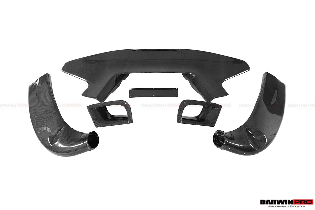 2015 - 2020 Ferrari 488 GTB Pista Style Rear Bumper & Wing