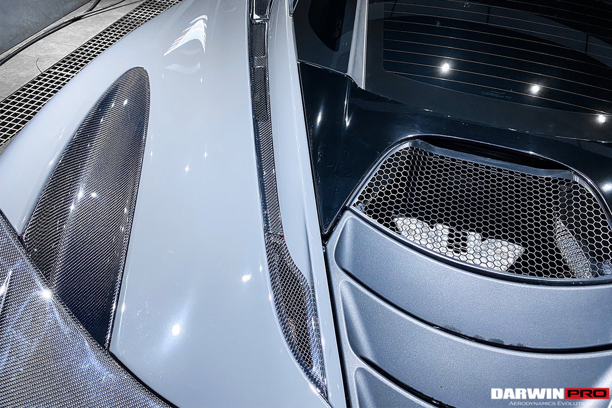 2017 - 2021 McLaren 720S Dry Carbon Fiber Rear Trunk Air Intake Vents Replacement