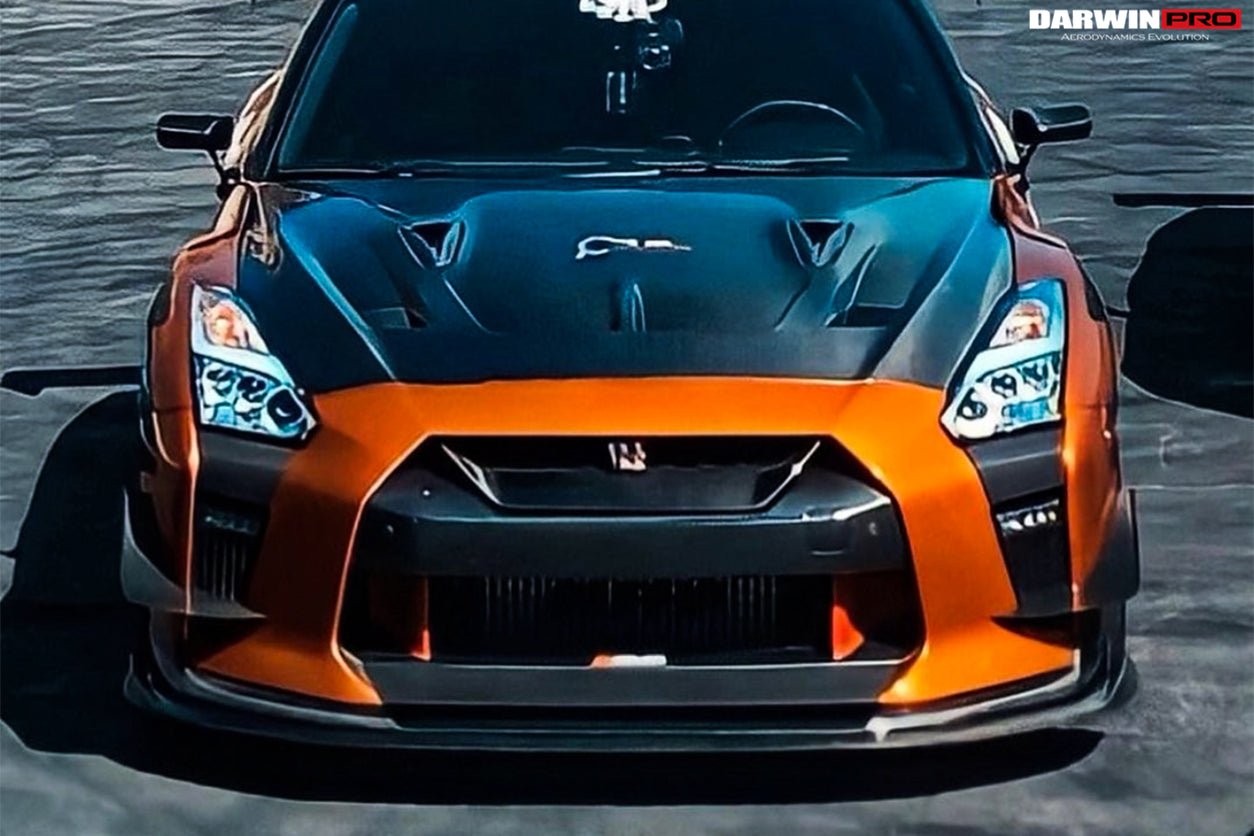 2008 - 2022 Nissan GTR R35 CBA & DBA & EBA BKSSII Style Carbon Fiber Hood