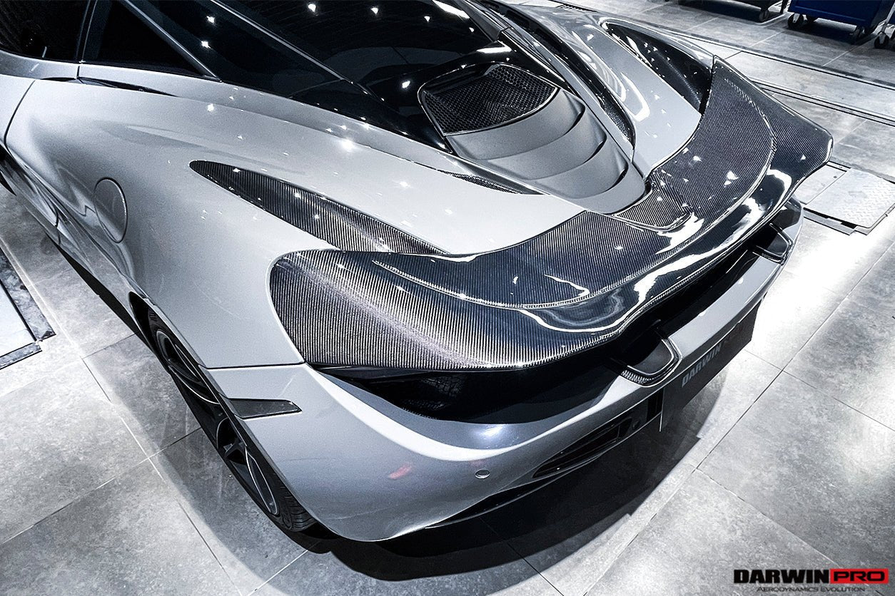 2017 - 2021 McLaren 720s Dry Carbon Fiber Rear Trunk Air Intake Vents Replacement