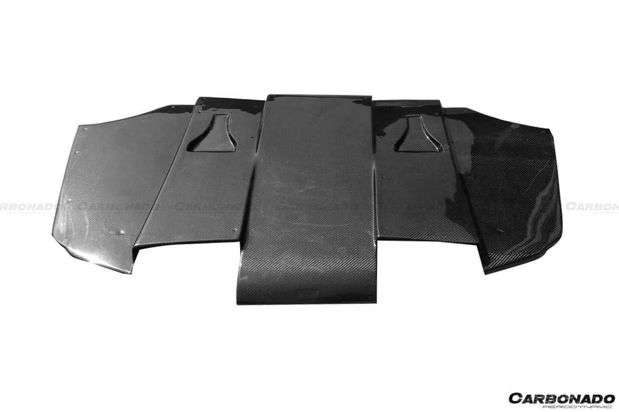 2008-2012 BMW M3 E92 E93 VA Style Carbon Fiber Rear Diffuser with Lip