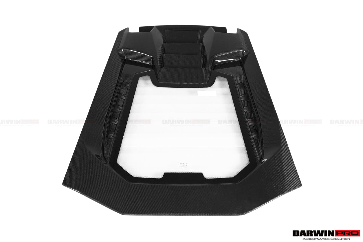 2015 - 2023 Lamborghini Huracan LP610 & LP580 & EVO Coupe Performante Style Carbon Fiber Spoiler Wing and Engine Hood