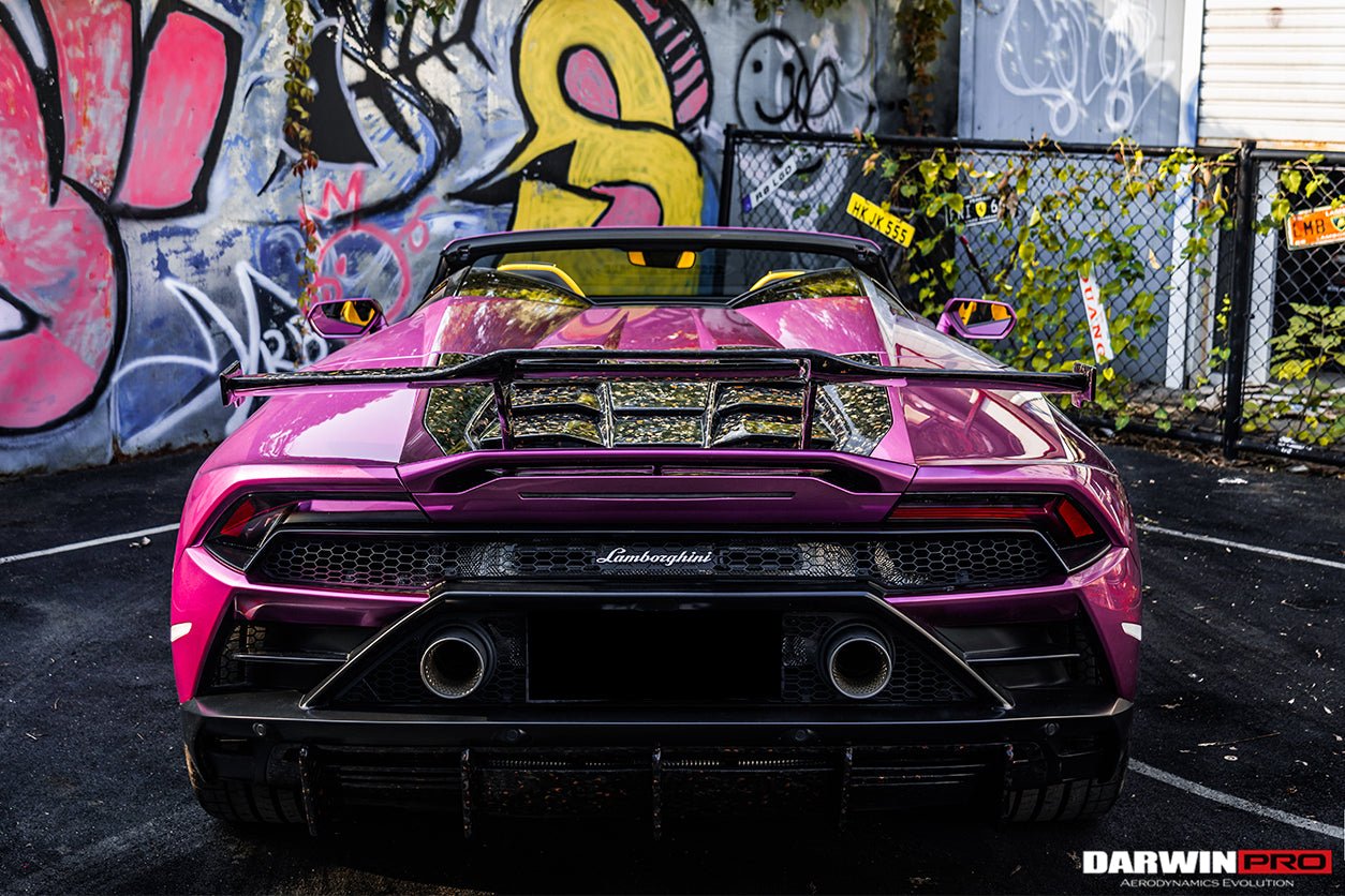 2019 - 2023 Lamborghini Huracan EVO OD Style Dry Carbon Trunk Spoiler Wing