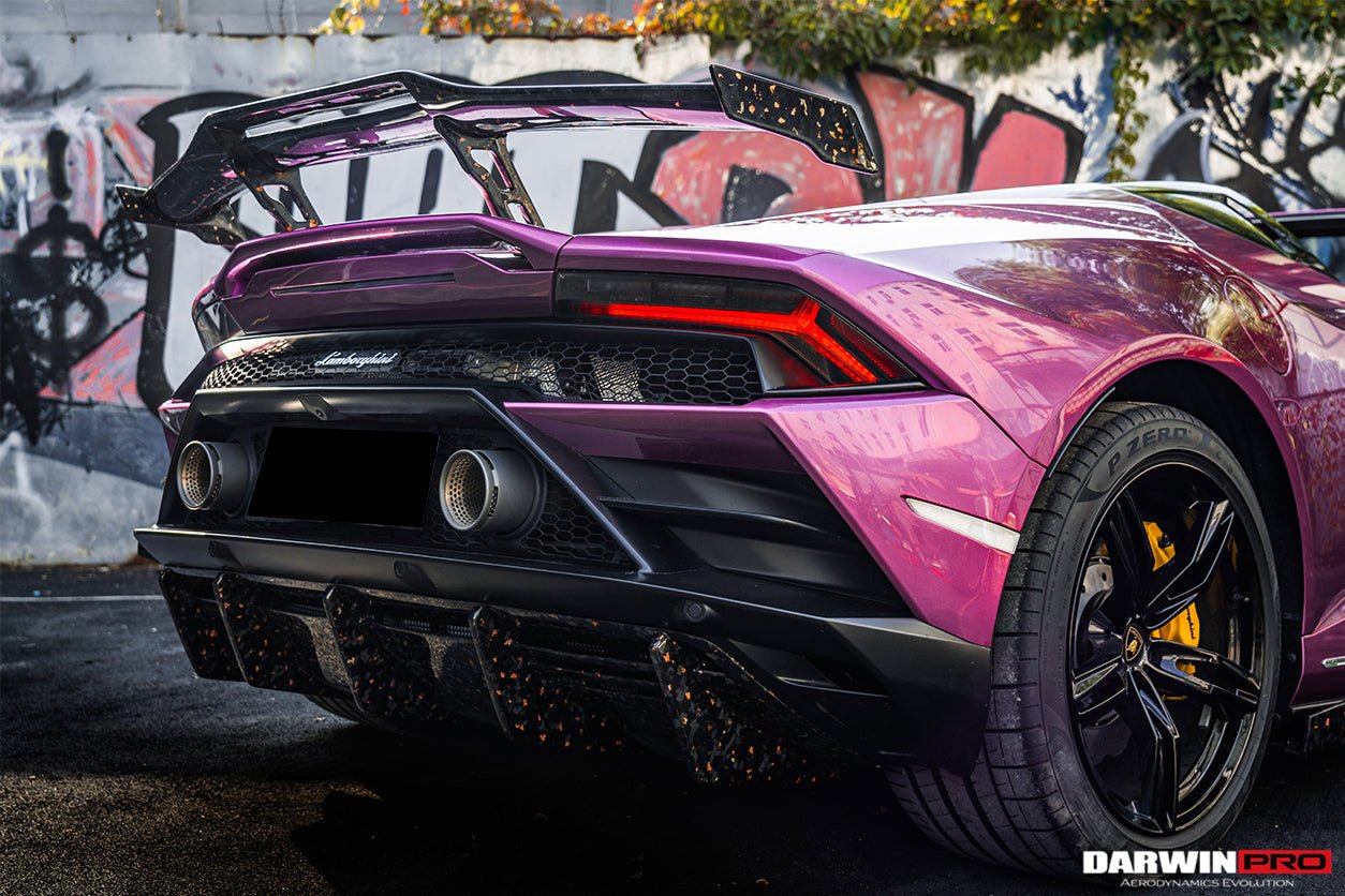 2019 - 2023 Lamborghini Huracan EVO OD Style Dry Carbon Trunk Spoiler Wing