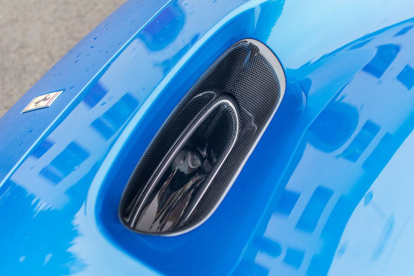 2019 - 2024 Ferrari F8 OEM Style Dry Carbon Fiber Hood Vents