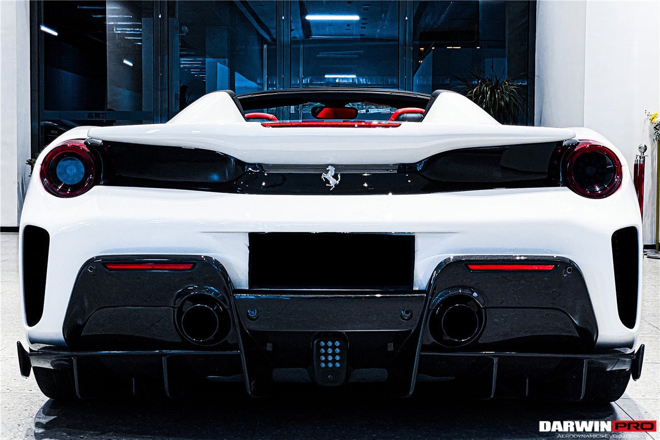 2015 - 2020 Ferrari 488 Spyder Pista Style Rear Bumper & Wing