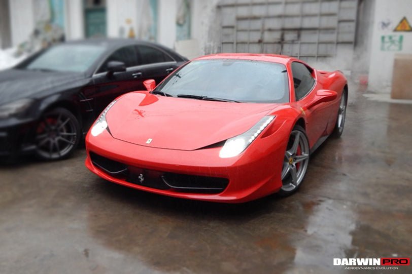 2010 - 2015 Ferrari 458 Coupe/Spyder Carbon Fiber Front Canards