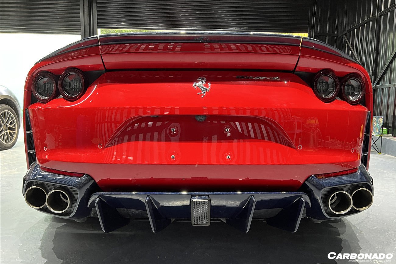 2018 - 2025 Ferrari 812 Superfast MSY Style Rear Diffuser with Light