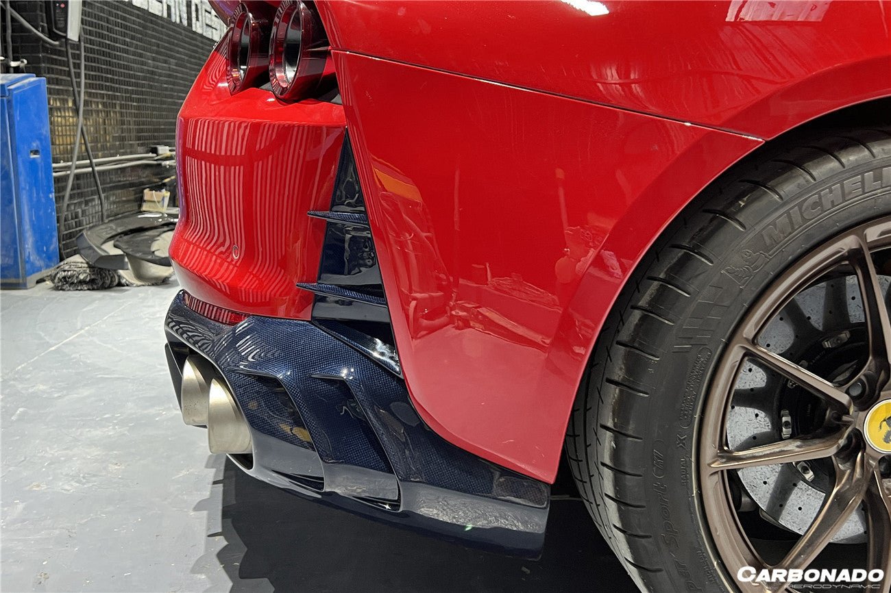 2018 - 2025 Ferrari 812 Superfast & GTS MSY Style Rear Bumper Vents