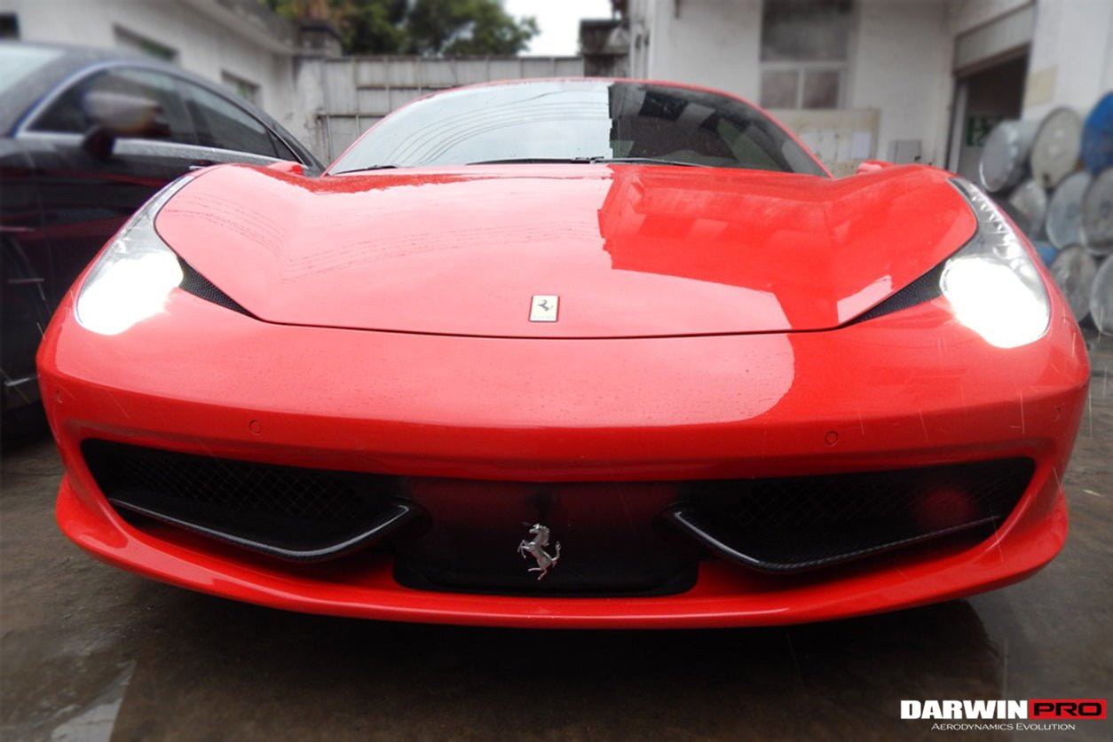 2010 - 2015 Ferrari 458 Coupe/Spyder Carbon Fiber Front Canards