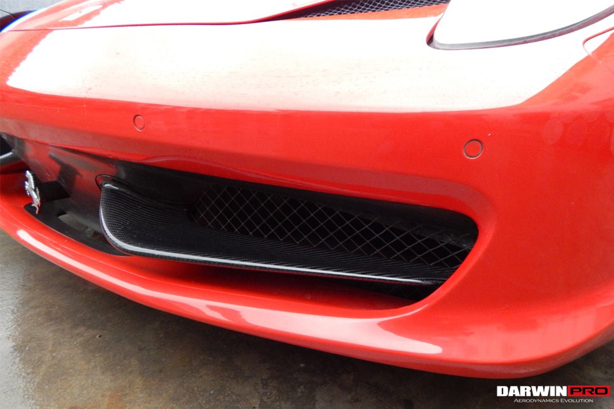 2010 - 2015 Ferrari 458 Coupe/Spyder Carbon Fiber Front Canards