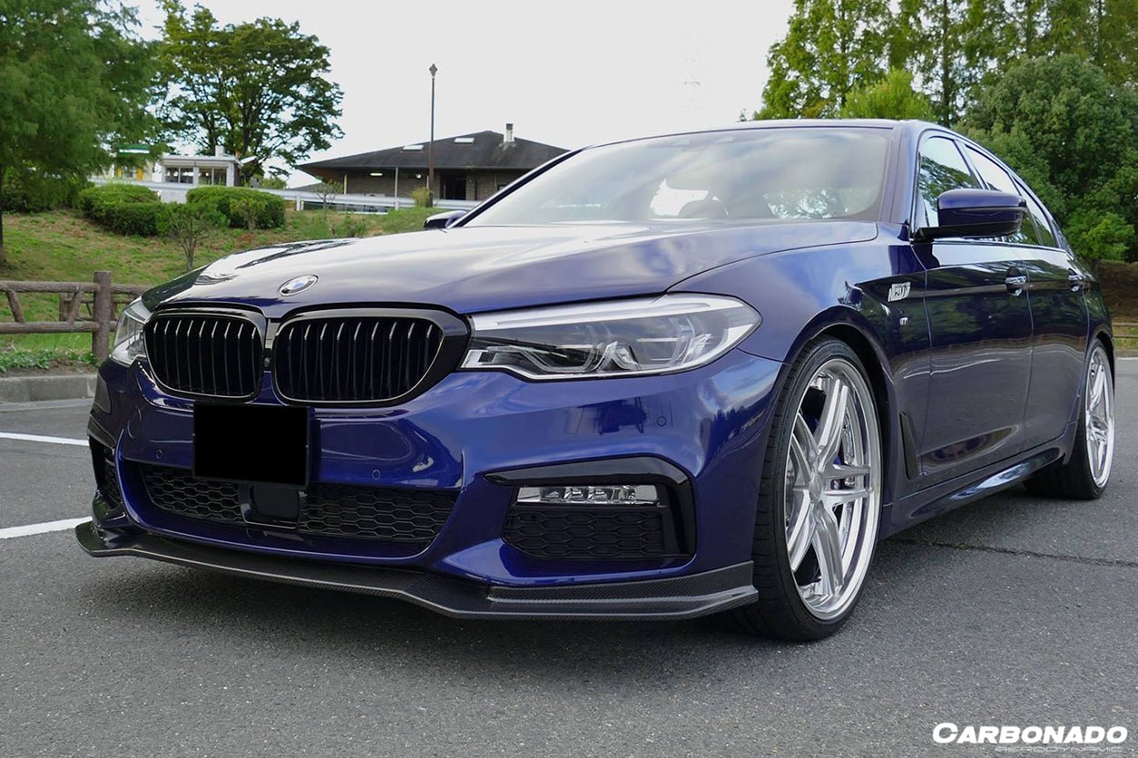 2017-2019 BMW 5 Series G30 G38 M-TECH ECC Style Carbon Fiber Front Lip