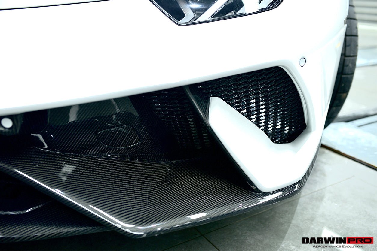 2015 - 2025 Lamborghini Huracan LP610 & LP580 & EVO & Tecnica Performante Style Partial Carbon Front Bumper