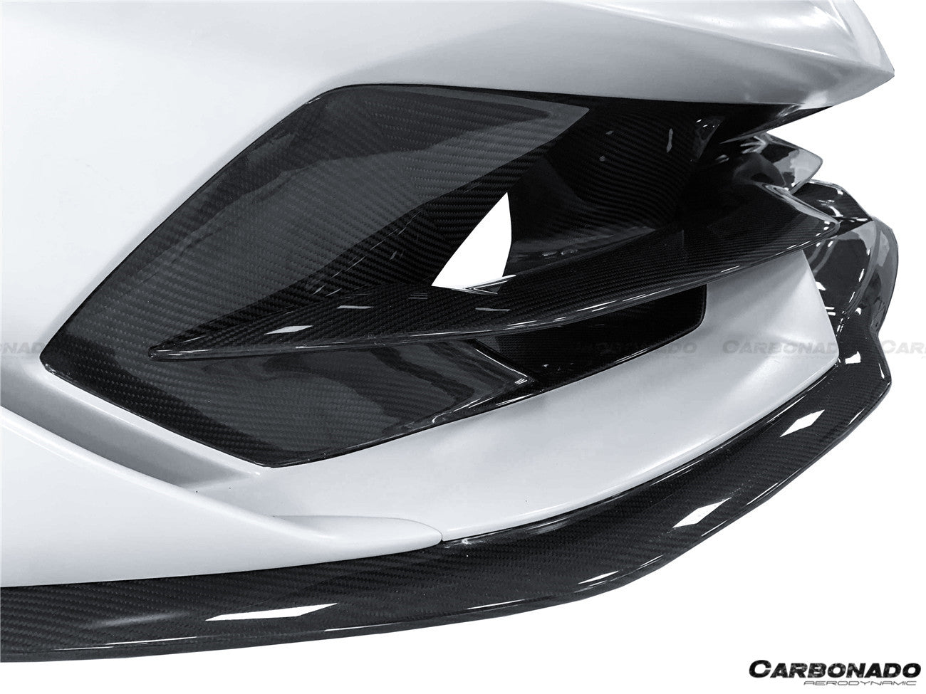 2011-2021 Lamborghini Aventador SVJ Style Dry Carbon Fiber Front Bumper