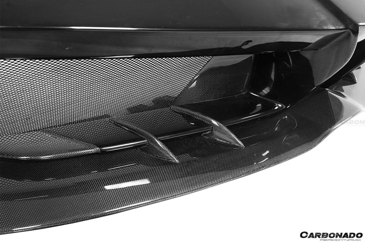 2015 - 2020 Ferrari 488 GTB/Spyder MA Style Partial Carbon Fiber Front Bumper