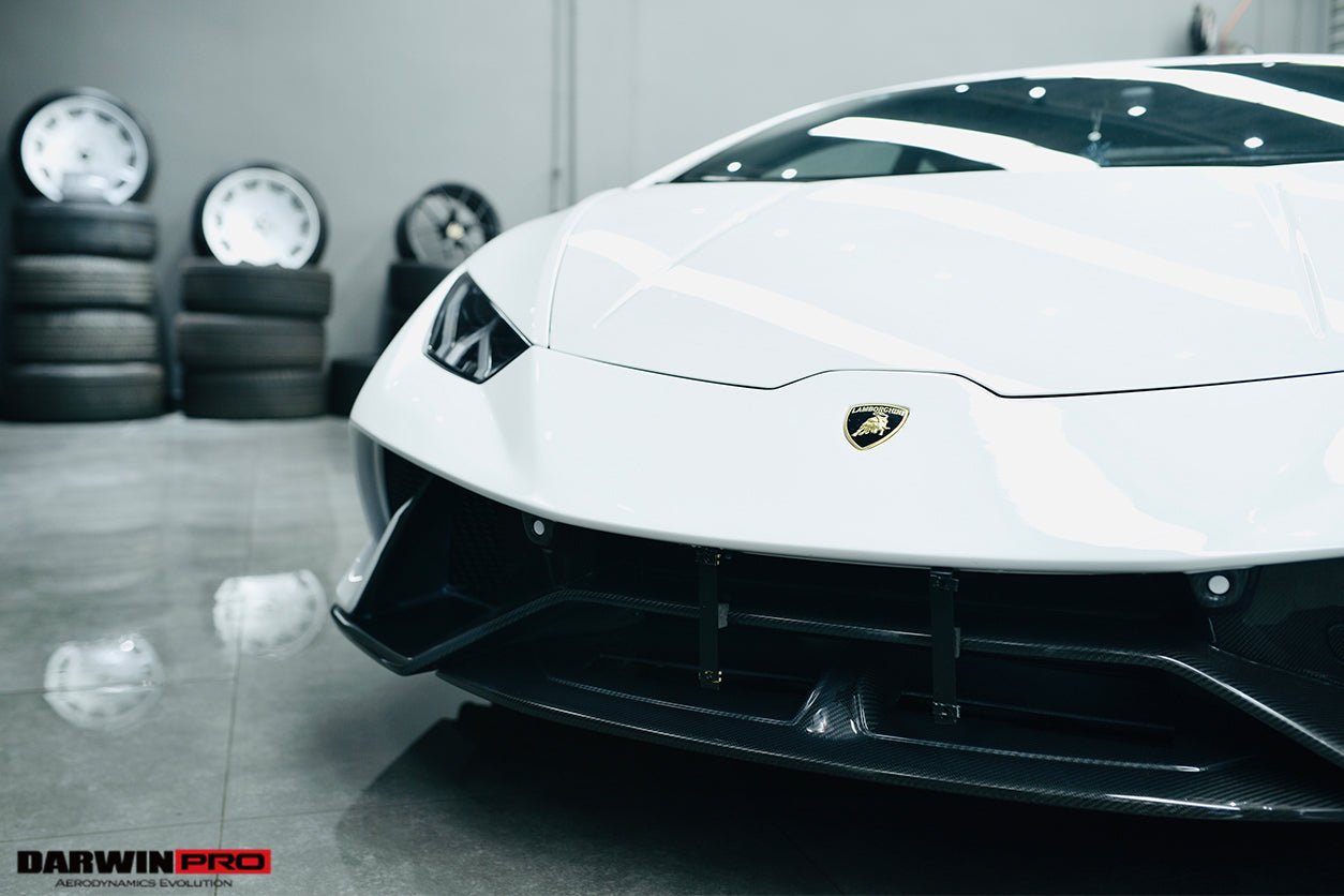 2015 - 2025 Lamborghini Huracan LP610 & LP580 & EVO & Tecnica Performante Style Partial Carbon Front Bumper