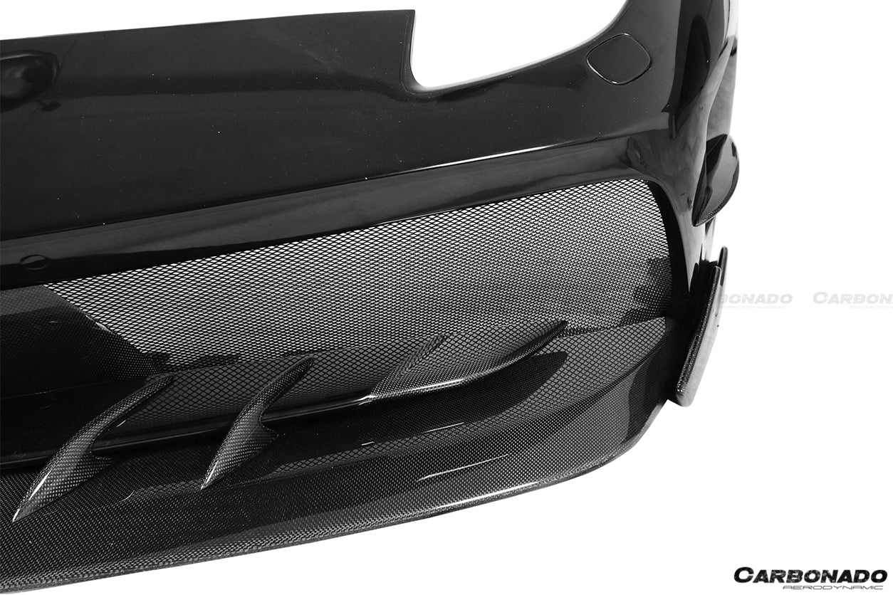 2015 - 2020 Ferrari 488 GTB/Spyder MA Style Partial Carbon Fiber Front Bumper