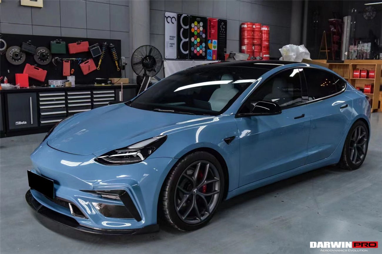 2017 - 2023 Tesla Model 3 IMP Performance Partial Carbon Fiber Front Bumper