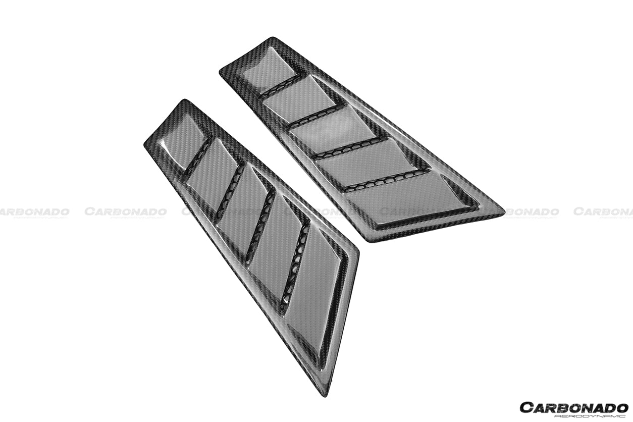 2015 - 2020 Lamborghini Huracan LP610/LP610 RZS Style Front Fender Carbon Fiber Vents