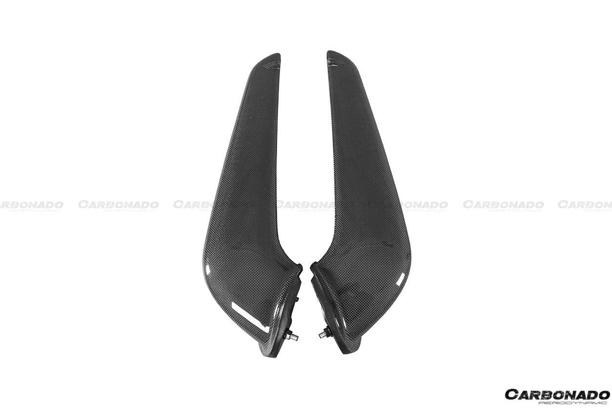 Ferrari 458 F142 OE Style Carbon Fiber Front Bumper Canards 2010-2015