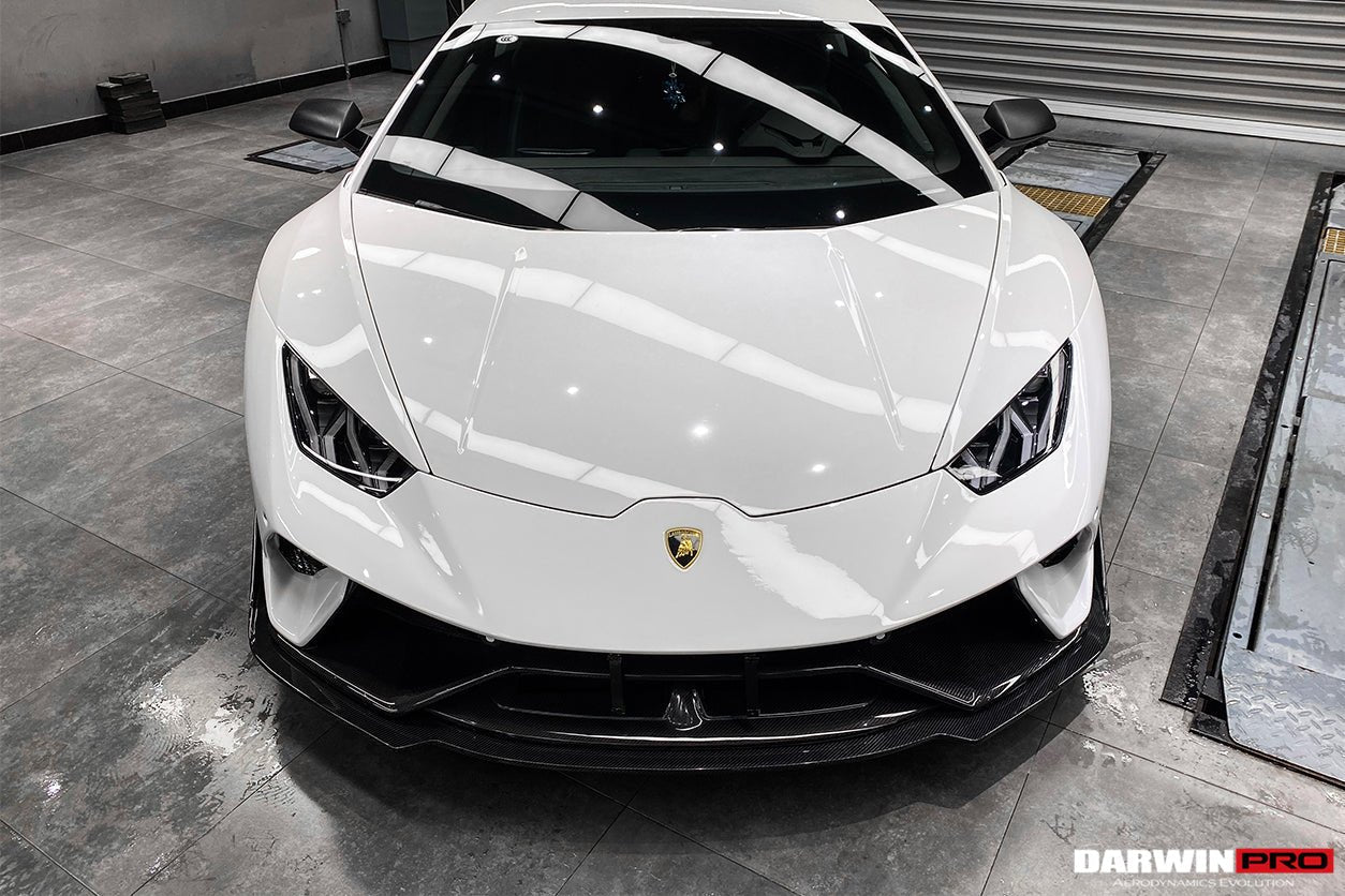 2015 - 2025 Lamborghini Huracan LP610 & LP580 & EVO & Tecnica BKSS Style Partial Carbon Front Bumper with Lip