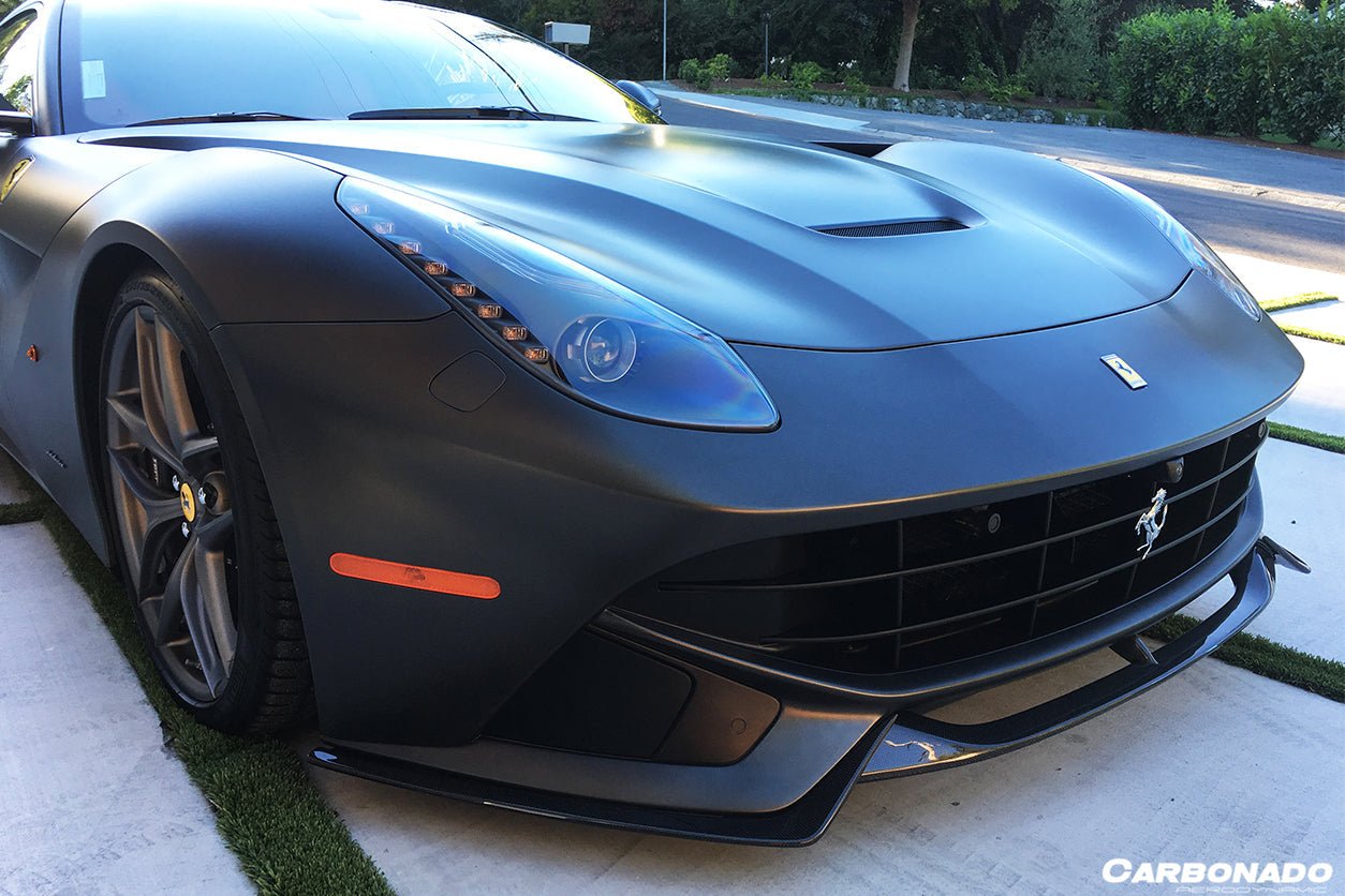 2012 - 2017 Ferrari F12 Berlinetta RS Style Carbon Fiber Front Lip