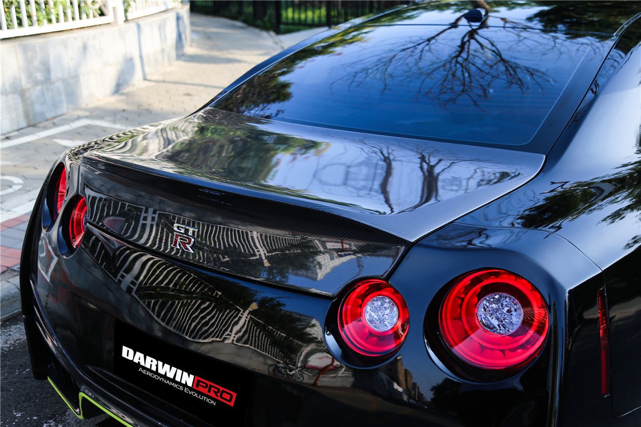 2008 - 2022 Nissan GTR R35 CBA/DBA/EBA DLK Style Carbon Fiber Trunk