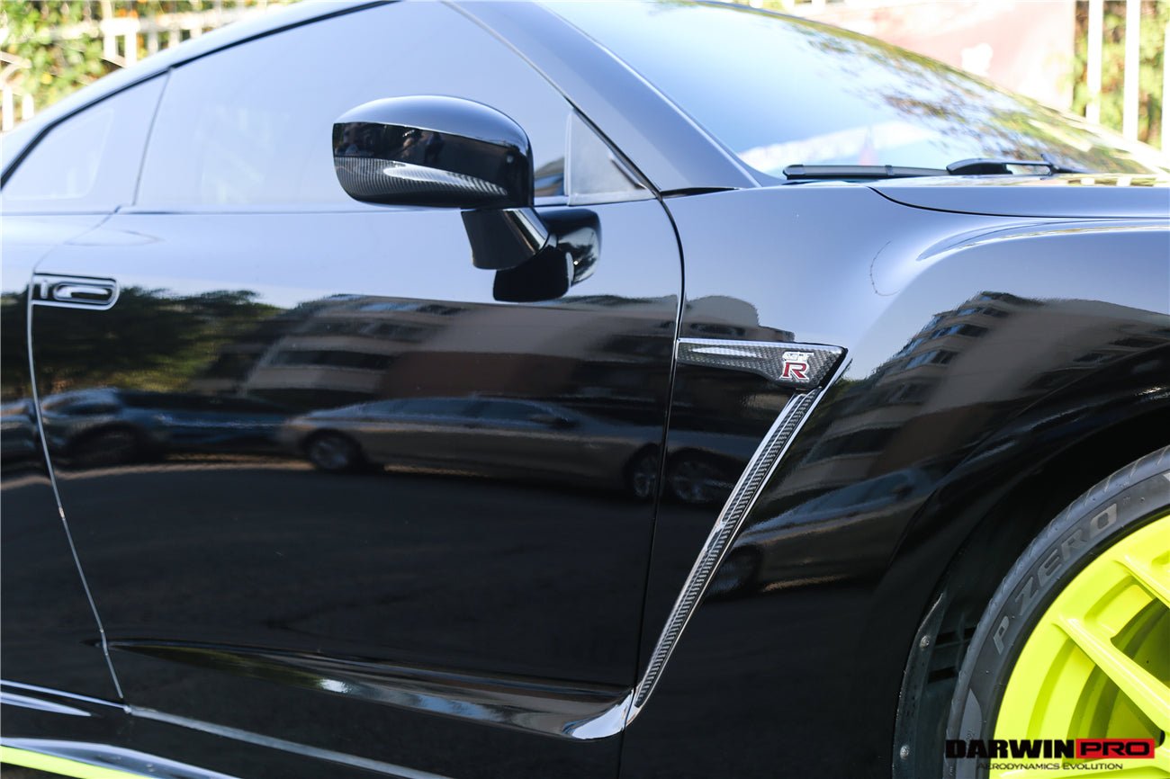2015 - 2022 Nissan GTR R35 DBA/EBA Carbon Fiber Fender Logo Cover