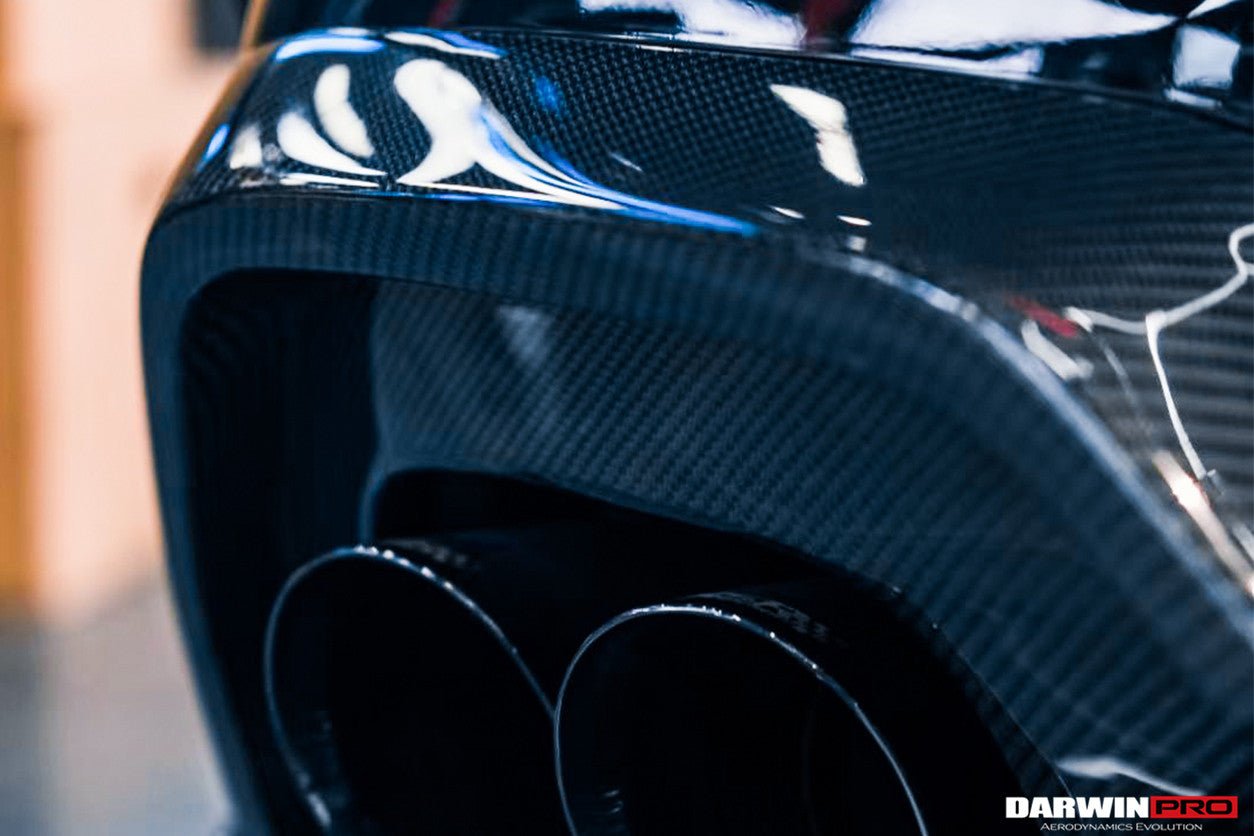 2019-2022 BMW 3 Series G20 G28 BKSS Style Carbon Fiber Rear Diffuser (With 4 Exhaust tips)