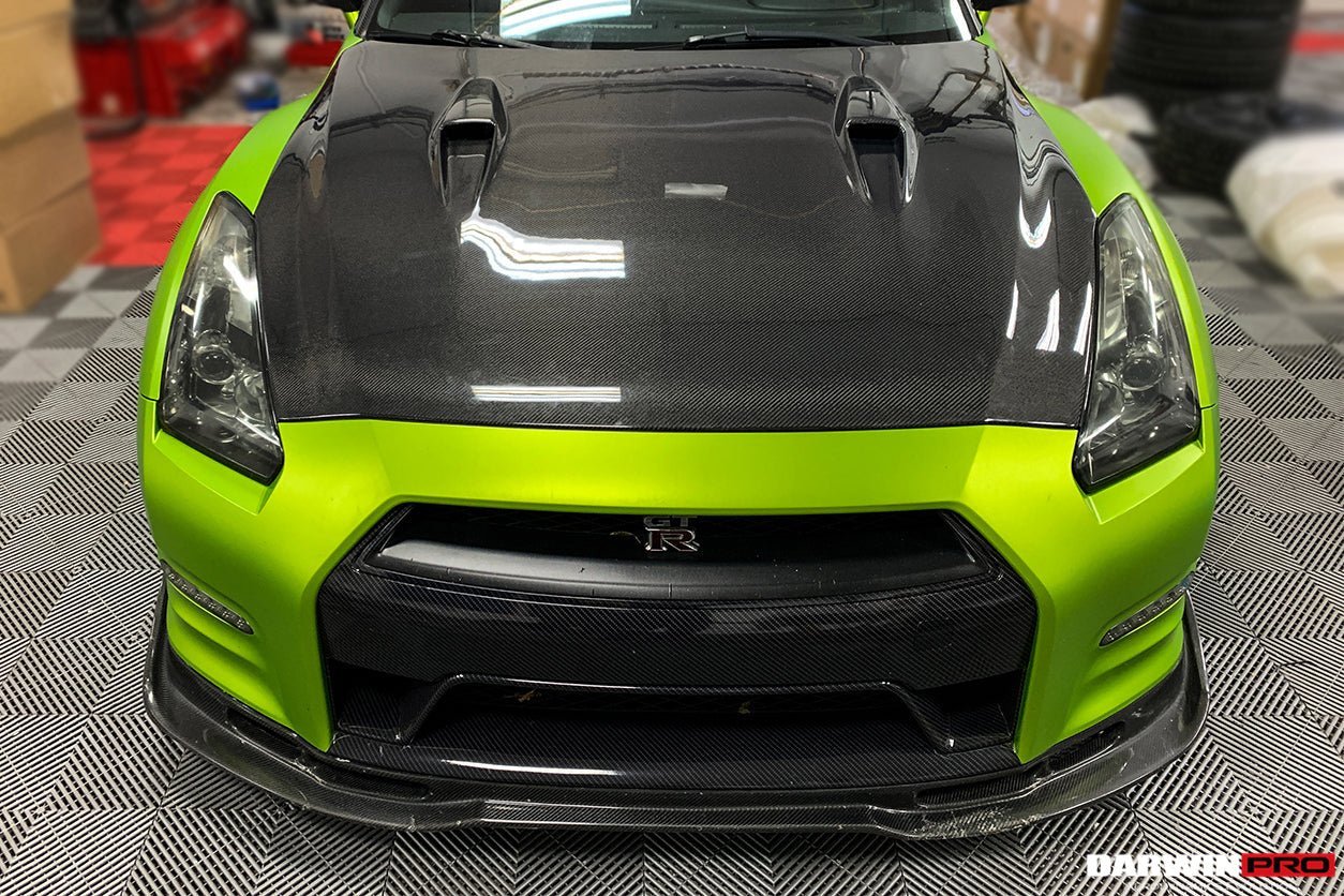 2012 - 2016 Nissan GTR R35 DBA BSE Style Carbon Fiber Front Lip