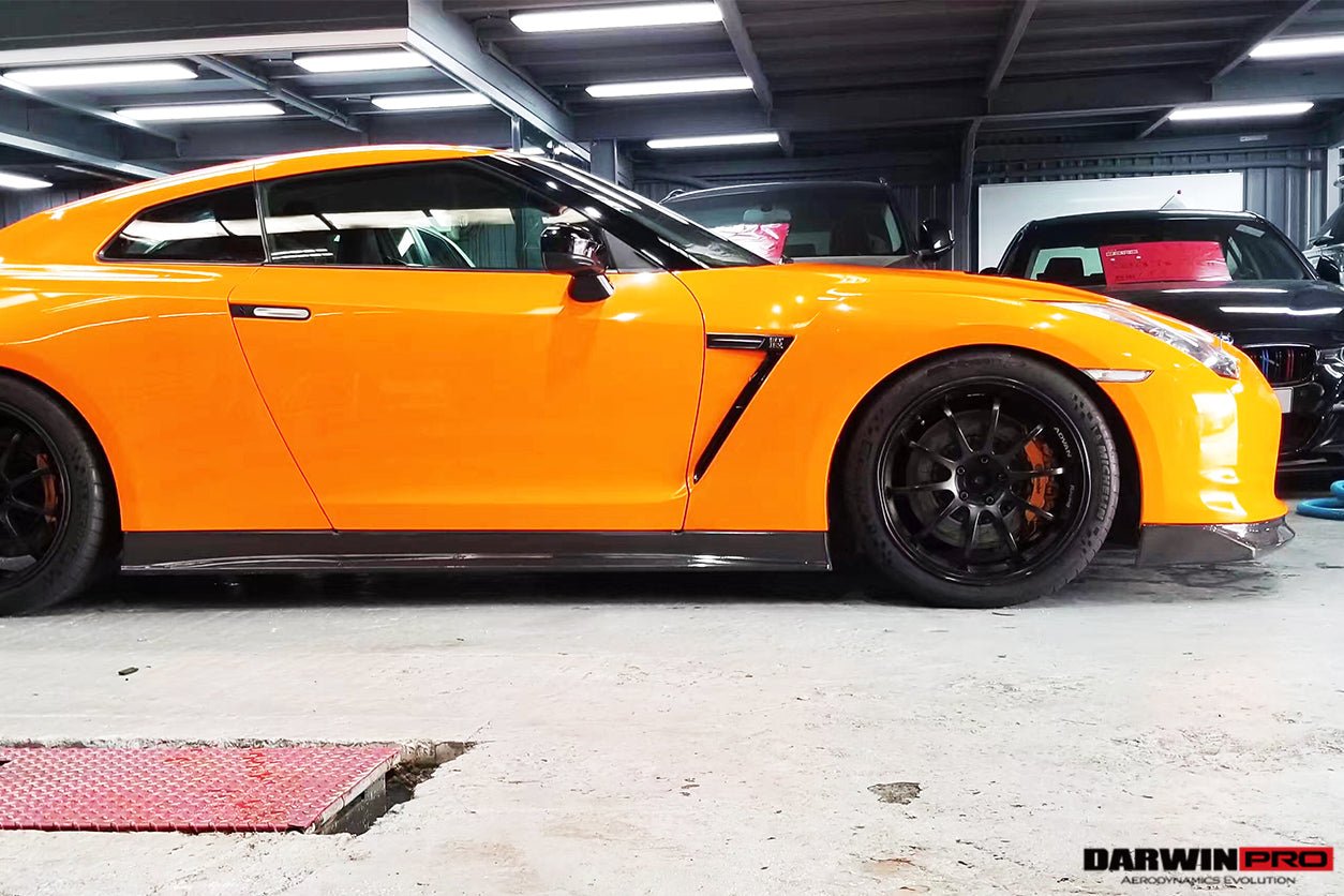 2008 - 2022 Nissan GTR R35 CBA/DBA ZEL Style Carbon Fiber Side Skirts