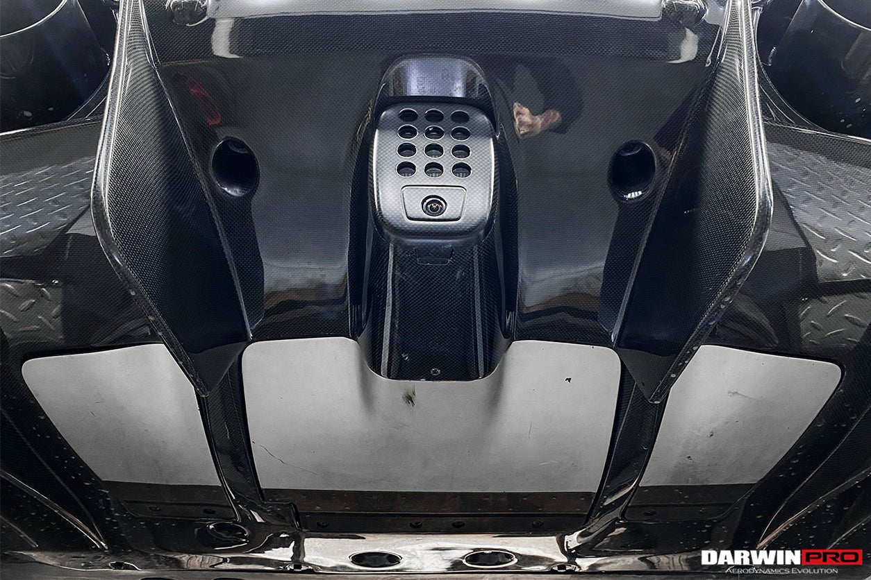 2015 - 2020 Ferrari 488 GTB Pista Style Rear Bumper & Wing