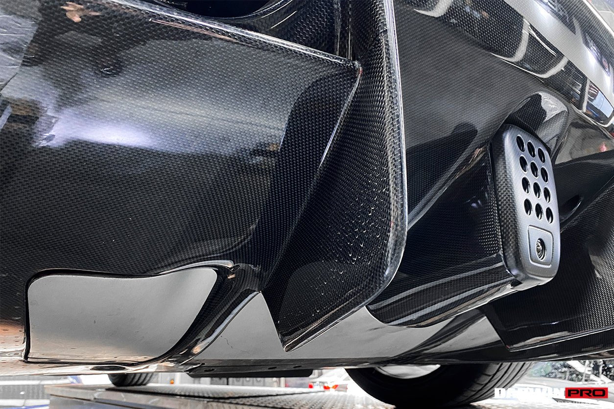 2015 - 2020 Ferrari 488 GTB Pista Style Rear Bumper & Wing