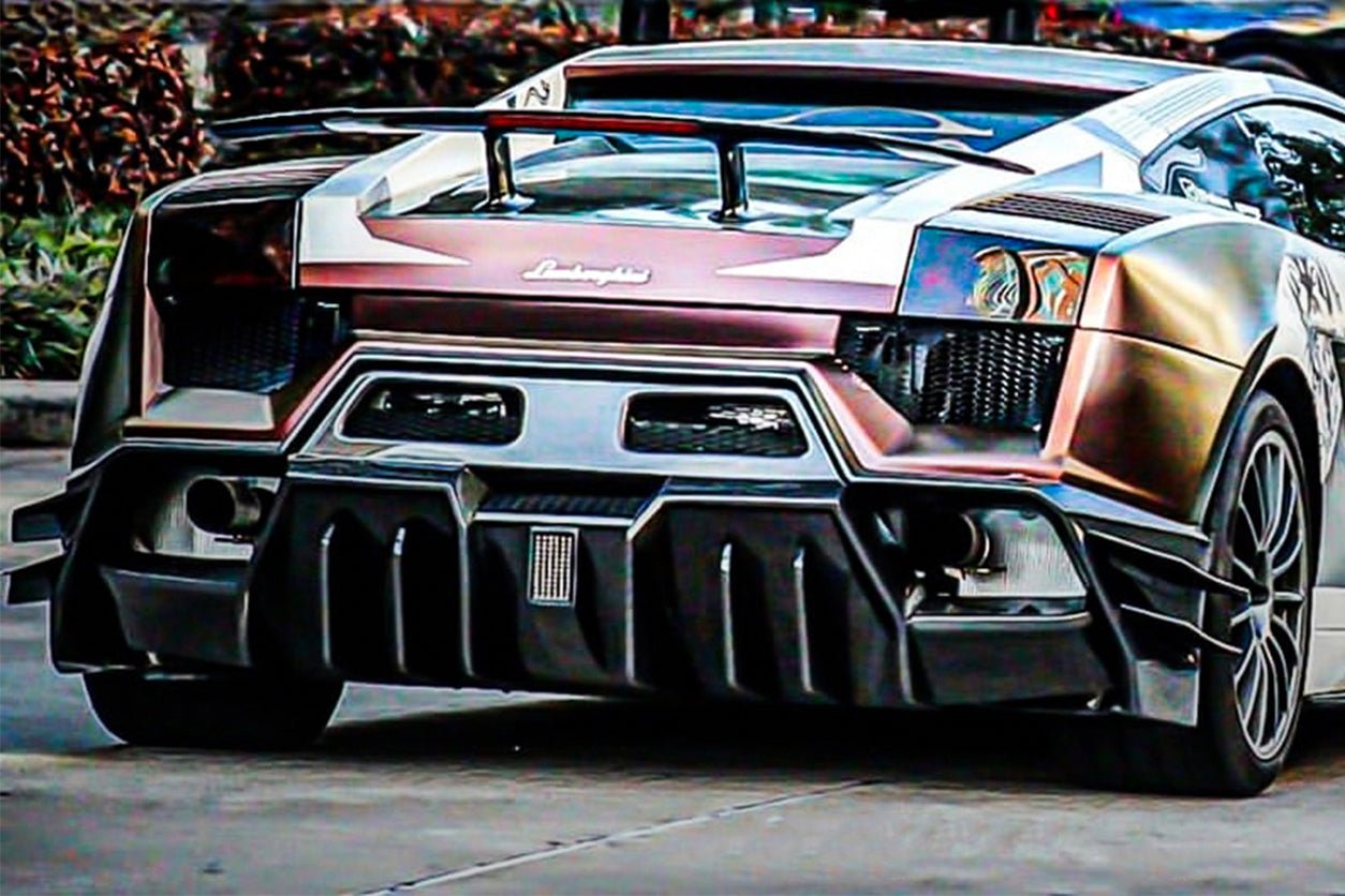 2004-2008 Lamborghini Gallardo IRON Style Rear Bumper - DarwinPRO Aerodynamics