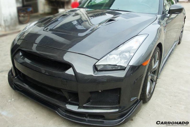 2008 - 2016 Nissan GTR R35 CBA/DBA BSE2 Style Front Bumper