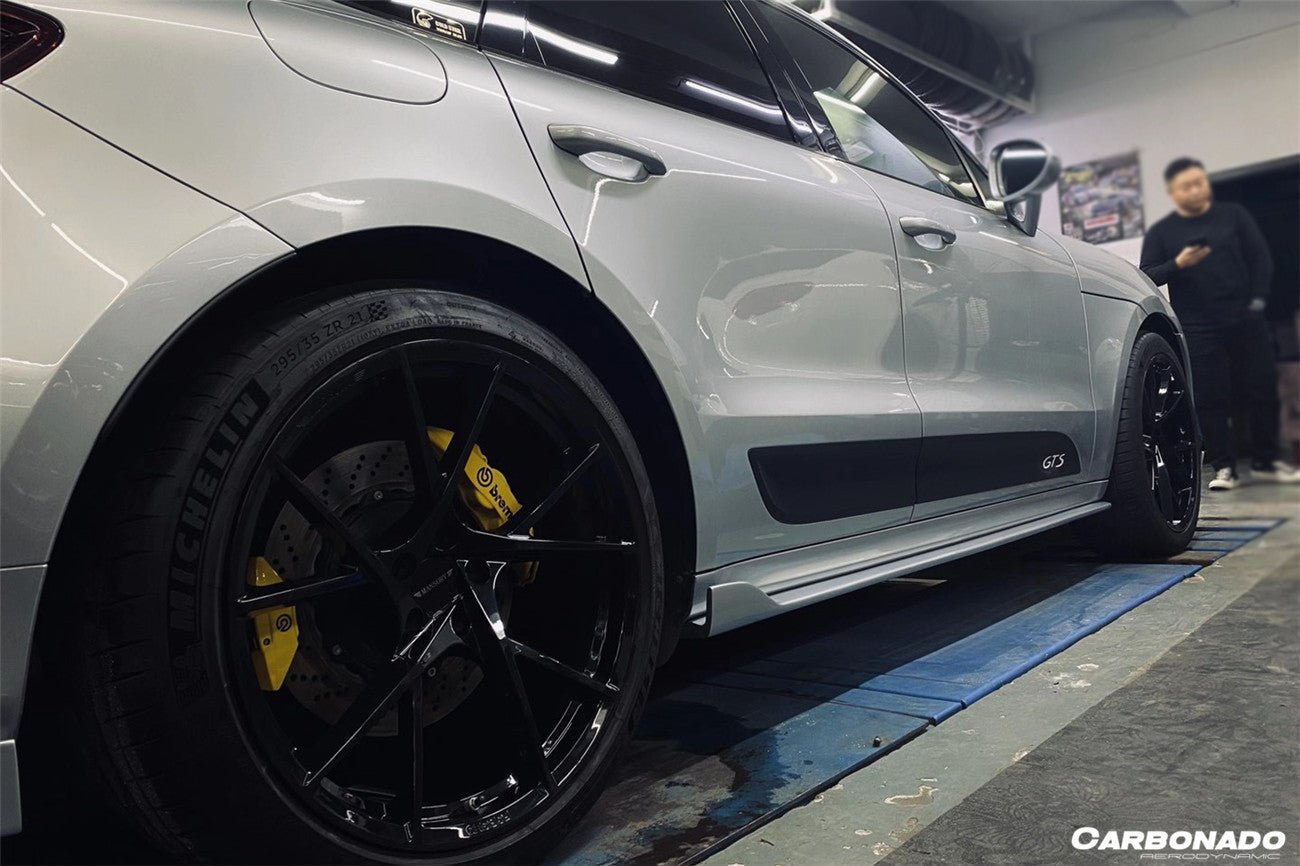 2014 - 2017 Porsche Macan GTS & Turbo & S ATS Style Carbon Fiber Side Skirts
