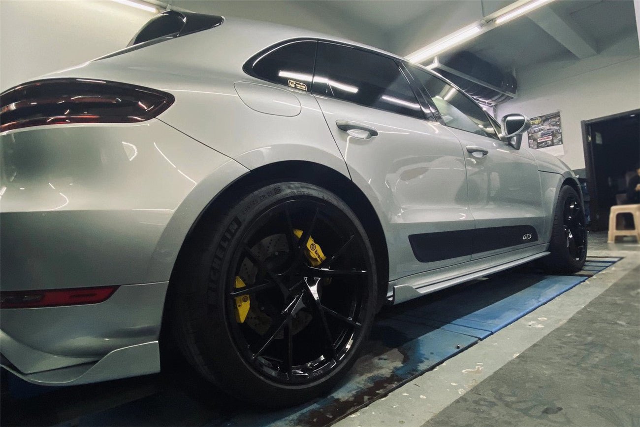 2014 - 2017 Porsche Macan GTS & Turbo & S ATS Style Carbon Fiber Side Skirts
