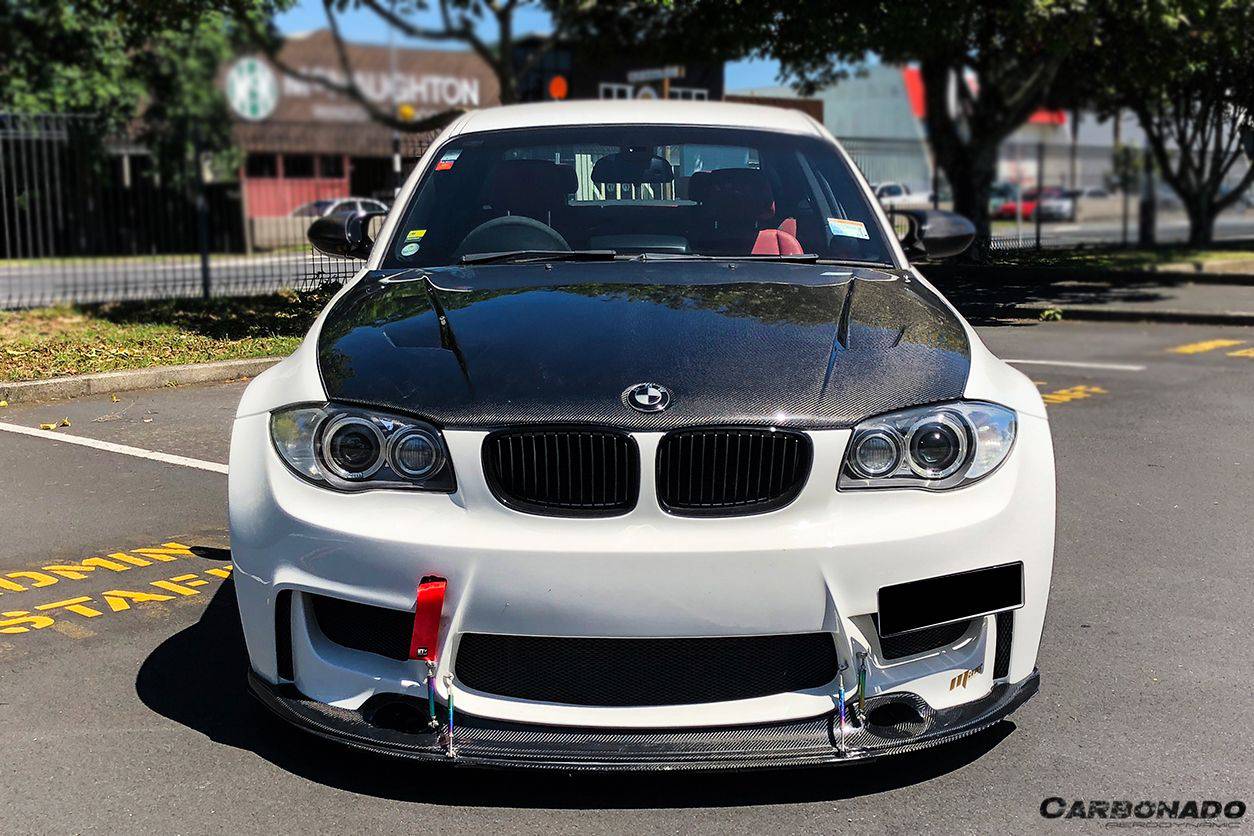 2008-2013 BMW 1 Series E82 E88 1M RZ Style Carbon FIber Hood - Carbonado