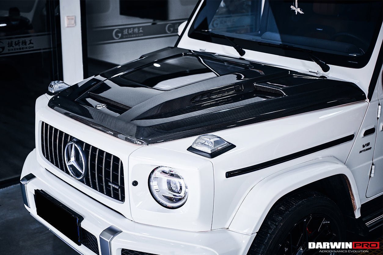 2019 - 2023 Mercedes Benz W464 G-Class G Wagon G500 & G550 & G63AMG IMP Performance Partial Carbon Fiber Hood