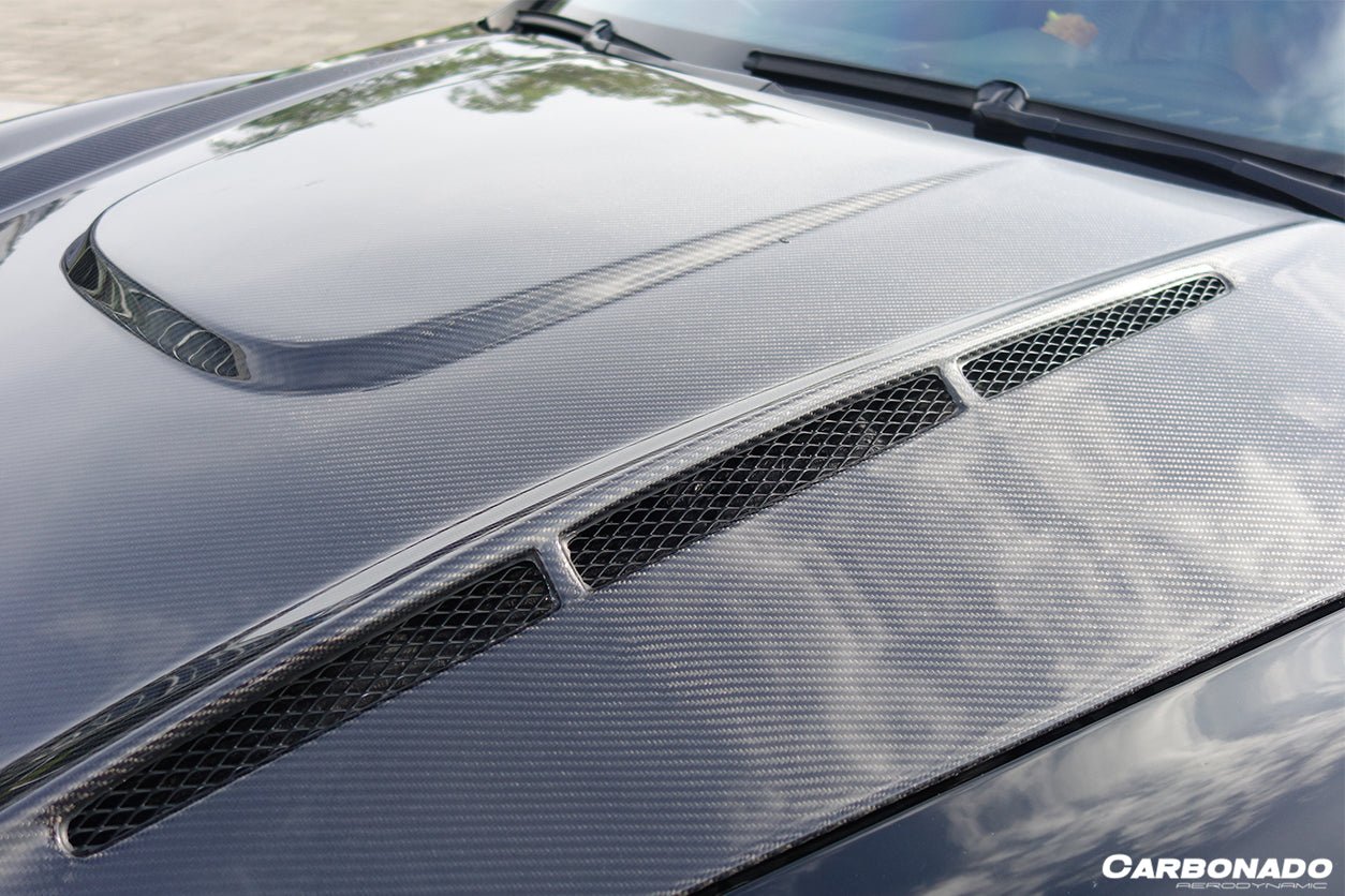2011 - 2014 porsche Cayenne 958.1 HM Style Carbon Fiber Hood