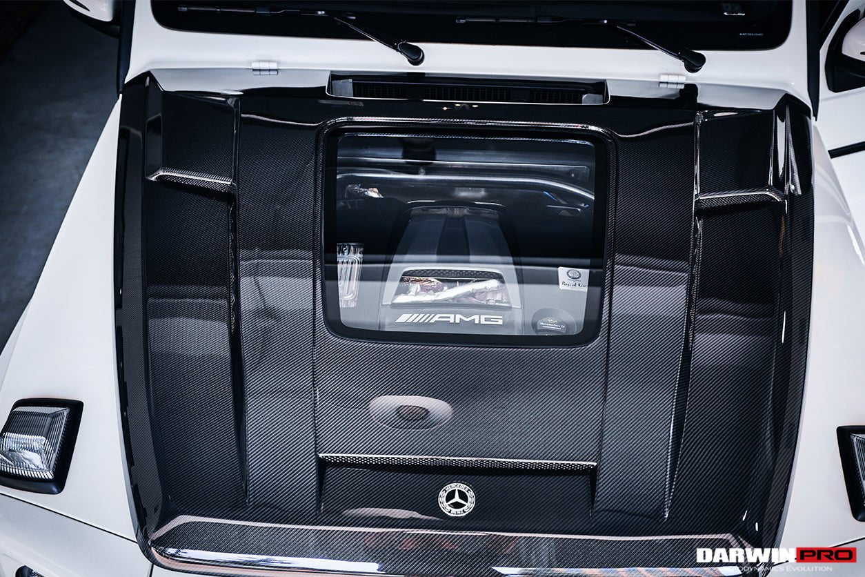 2019 - 2023 Mercedes Benz W464 G-Class G Wagon G500 & G550 & G63AMG IMP Performance Partial Carbon Fiber Hood