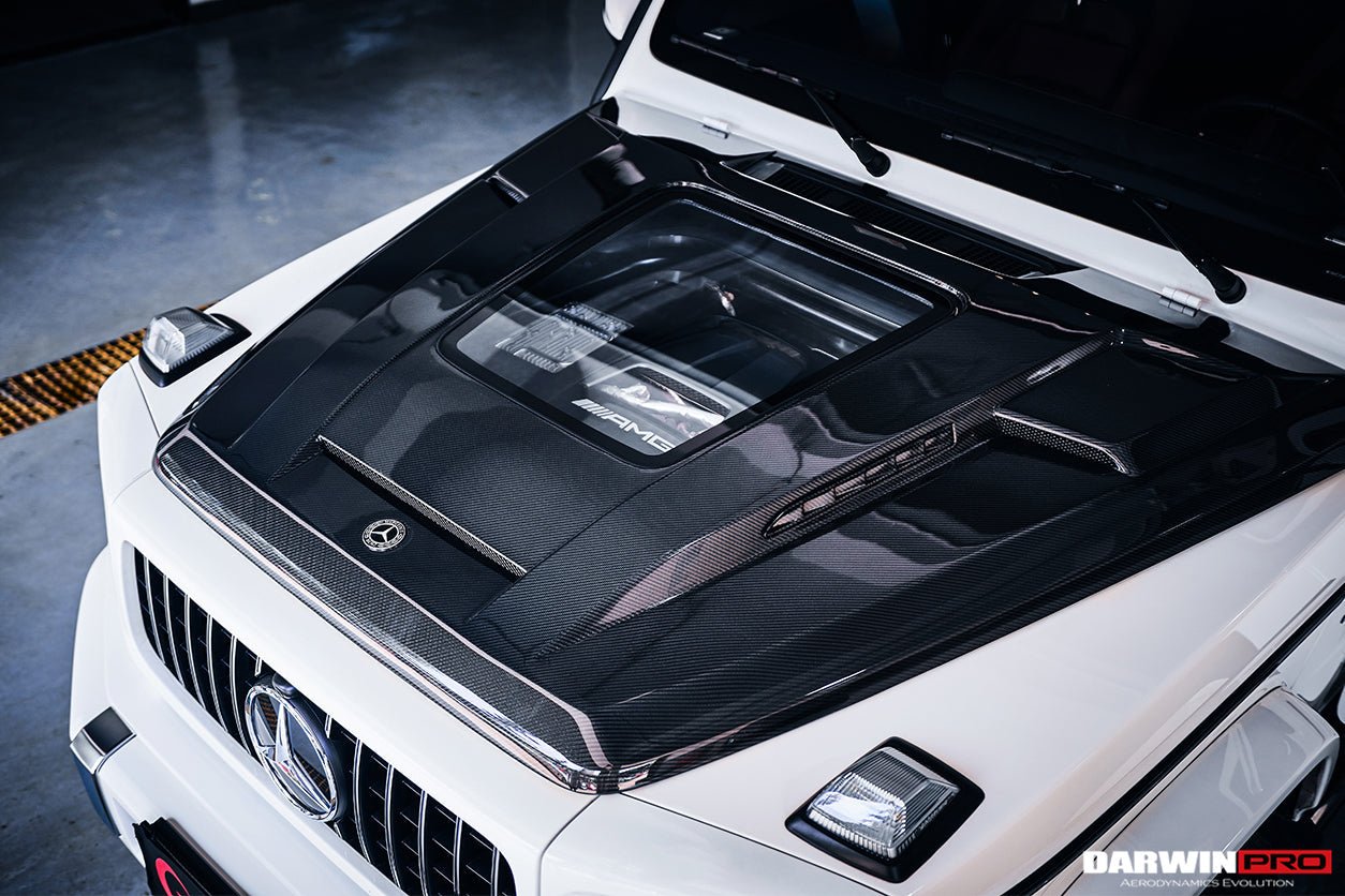 2019 - 2023 Mercedes Benz W464 G-Class G Wagon G500 & G550 & G63AMG IMP Performance Partial Carbon Fiber Hood