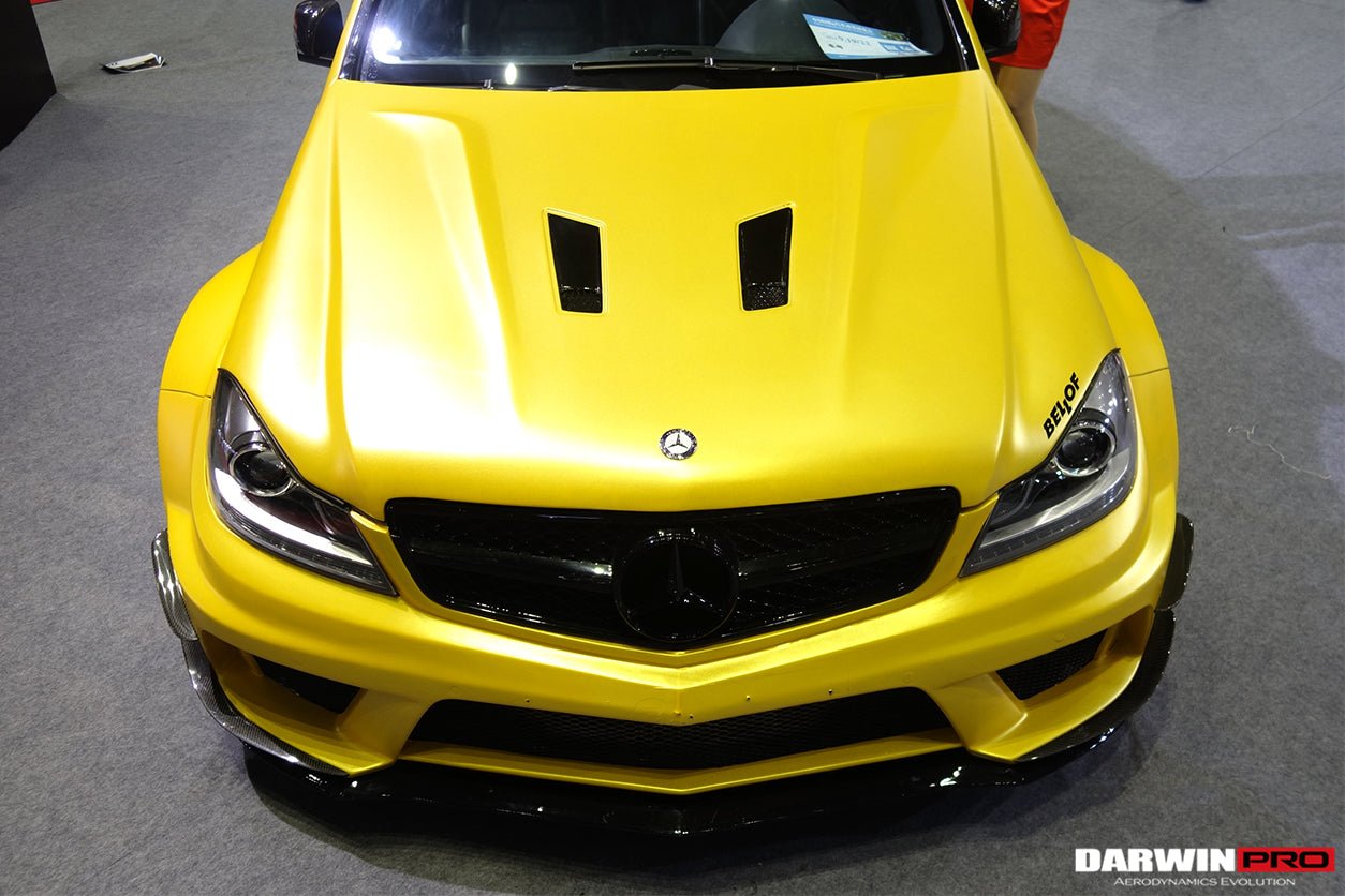 2012 - 2014 Mercedes Benz W204 C Class BKSS Style Hood (Not Fit AMG)