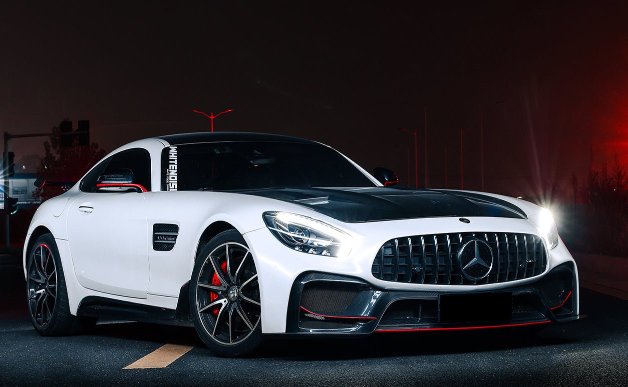 2017 - 2021 Mercedes Benz AMG GT GTS GTC IMP Performance Partial Carbon Fiber Front Bumper