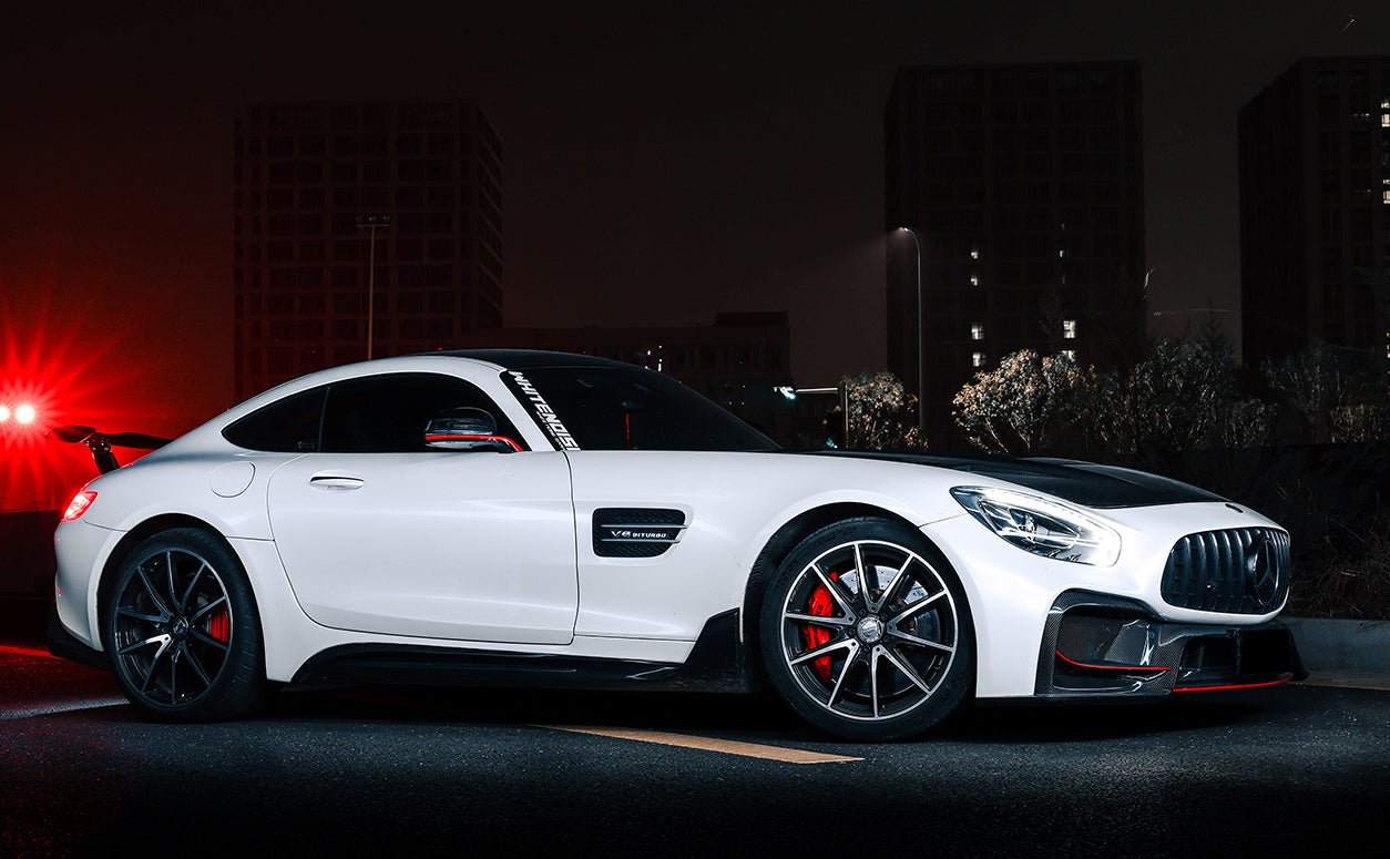 2017 - 2021 Mercedes Benz AMG GT GTS GTC IMP Performance Partial Carbon Fiber Front Bumper