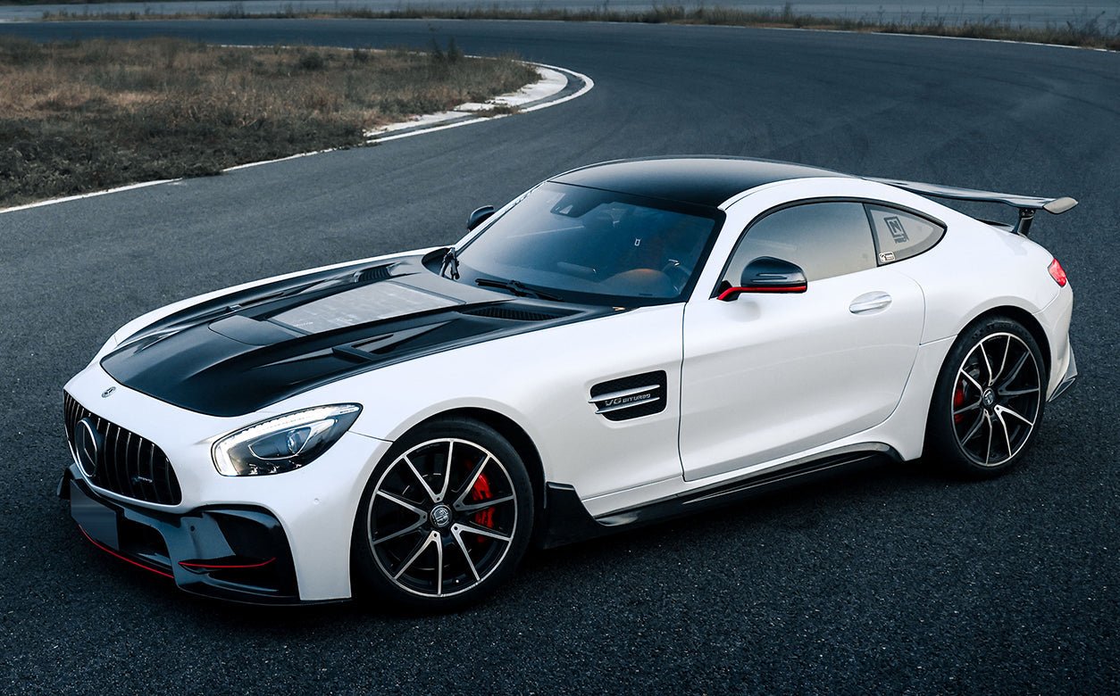 2017 - 2021 Mercedes Benz AMG GT GTS GTC IMP Performance Partial Carbon Fiber Front Bumper